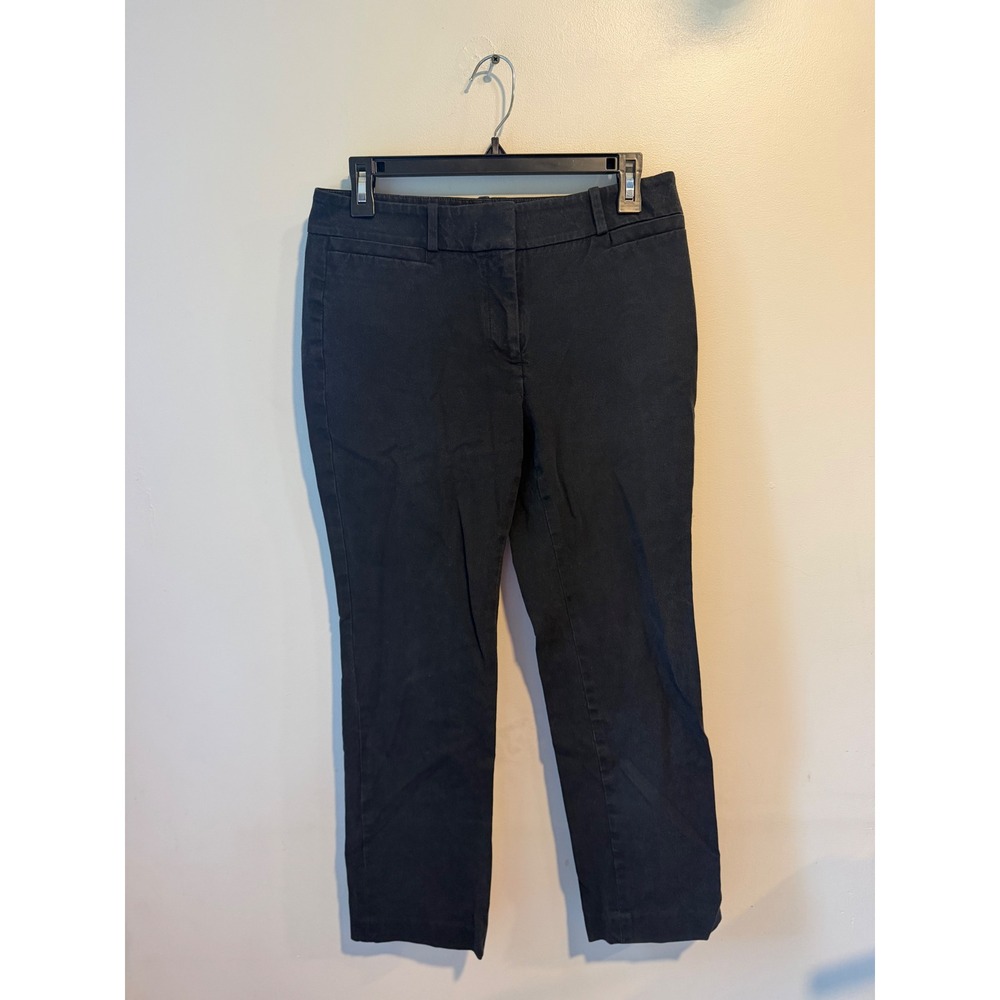 Ann‎ Taylor LOFT Kate Fit Black Petite Trousers Straight Leg Dress Pants 6P